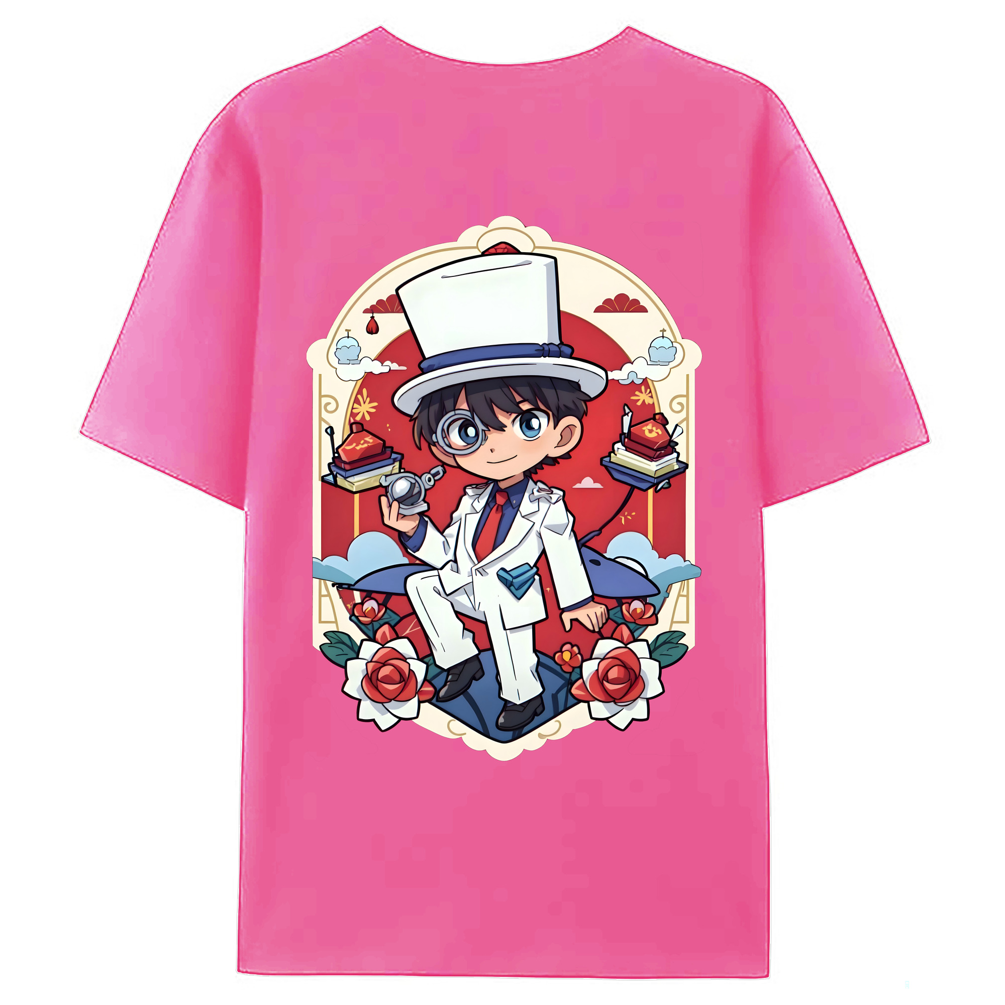 （画像用） 名探偵コナン くろば かいと Detective Conan Kuroba Kaito レディース半袖Tシャツ(バックプリント)